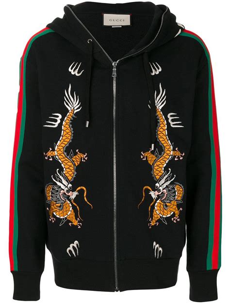 black gucci dragon hoodie|black gucci hoodie men.